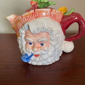 Papel Freelance Santa Christmas Teapot